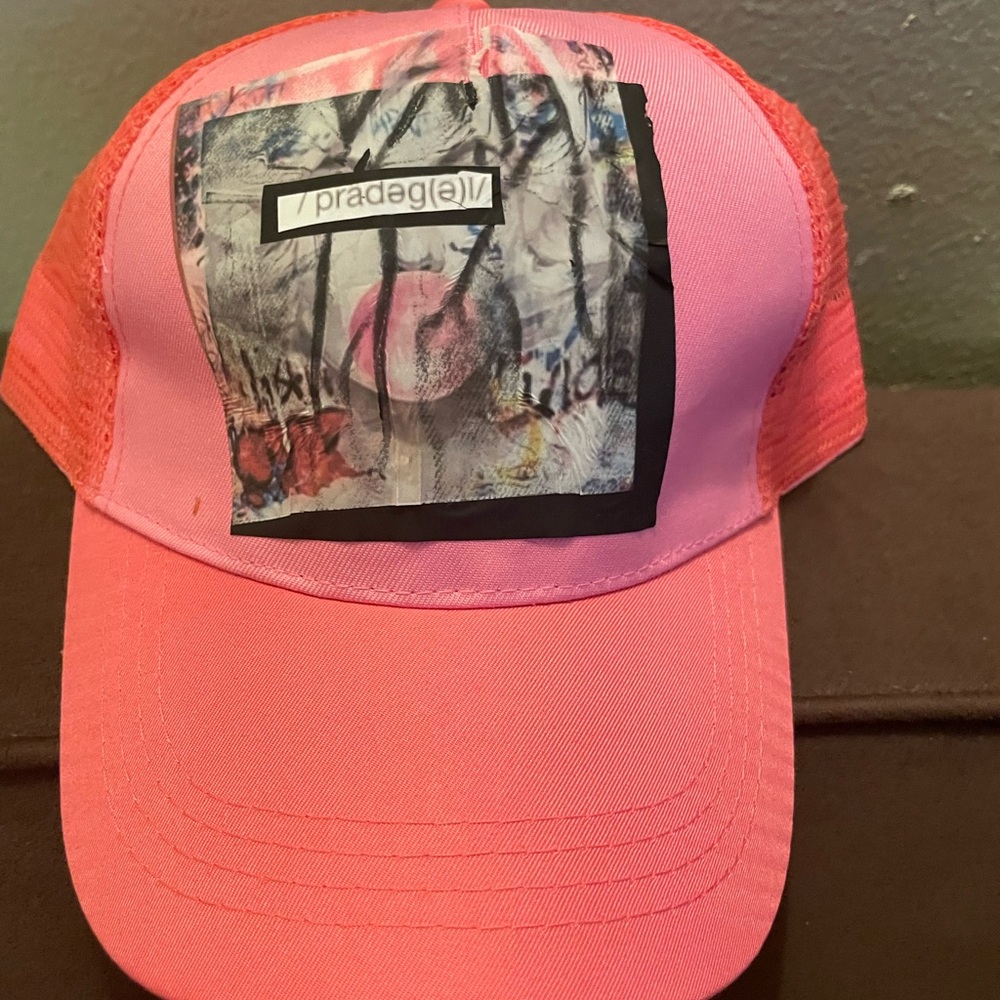Pink Graphic Trucker Hat  Custom Designed Marilyn Monroe x Prodigal